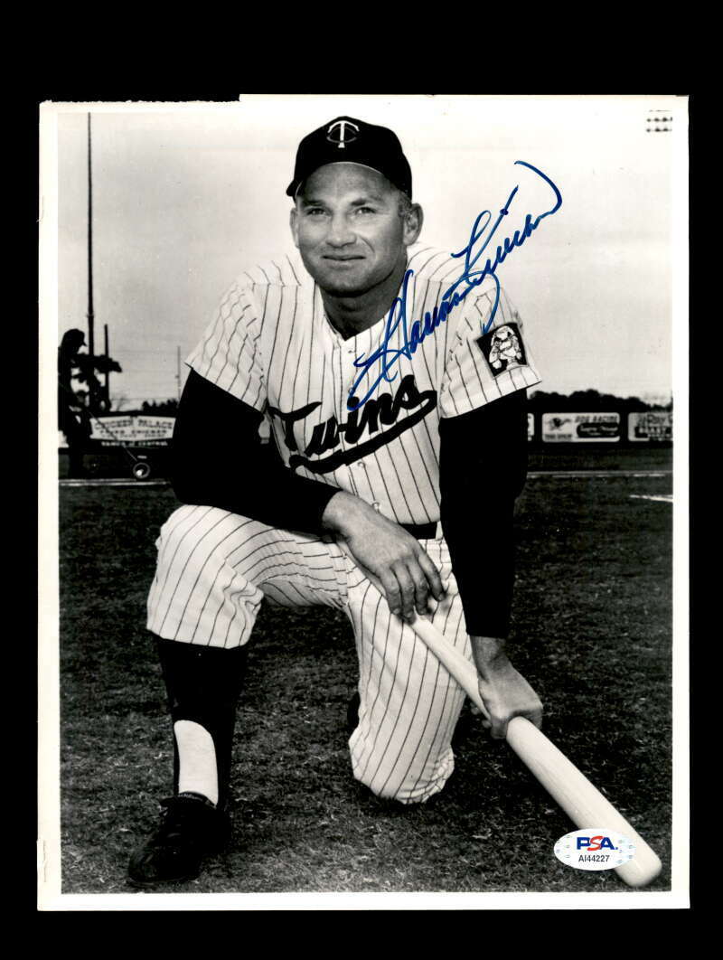 Harmon Killebrew PSA DNA Cert Hand Signed 8x10 Photo Poster painting Autograph