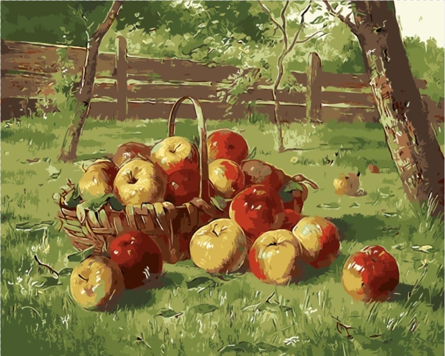 

Apples Garden – Paint By Numbers - 40*50CM, 501 Original