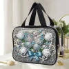 DIY Diamond Painting Portable Travel Makeup Bag Transparent PET Large Capacity Cosmetic Bag Kits