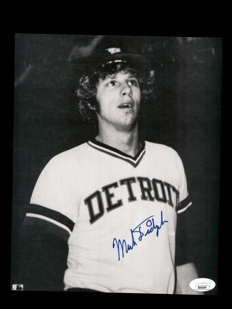 Mark Fidrych JSA Coa Signed 8x10 Photo Poster painting Tigers Autograph