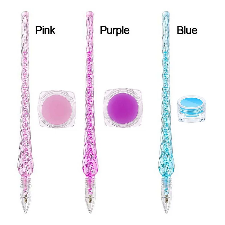 Rhinestone Painting Pen Diamond Art Tools with Mud Clay Metal Tips