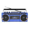 Old retro tape radio portable radio cassette player stereo multifunctional recorder