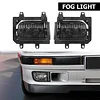 1 Pair Front Bumper Fog Lights Fog Lamps with Bulbs for E30 318i 1985-1993
