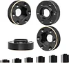 4Pcs Brass Weights 12mm Wheel Hex Hubs Widen Adapter for 1/10 RC Crawler 1.9 2.2Inch Wheels Rim Axial SCX10 TRX4 Counterweight (6MM)