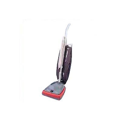 Sanitaire® 12" Commercial Bag-Style Upright Vacuum W/ Micron Filter®, Gray/Red - EUKSC679J