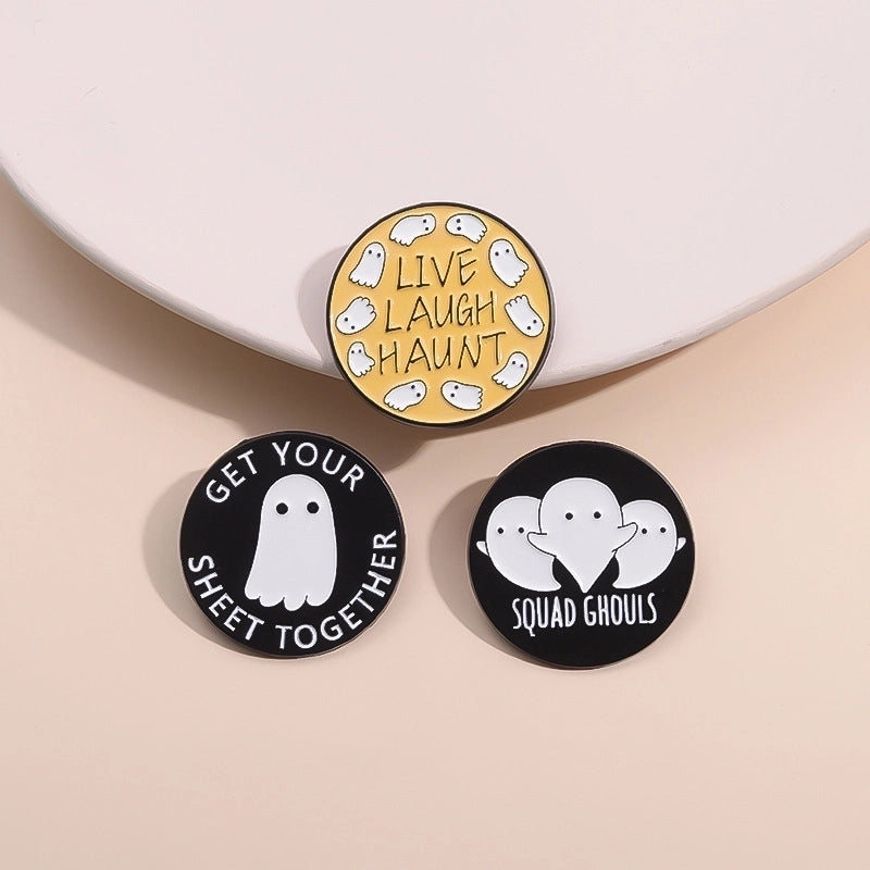 Cartoon Style Punk Cowboy Style Letter Alloy Stamping Stoving Varnish Plating Unisex Brooches