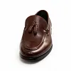 Men's Brown Leather Tassel Loafers