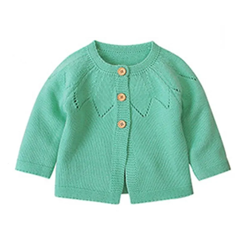 New 2020 Spring Autumn Baby Boys Girls Pure Color Knit Jacket + Hat Infant Kids Boy Girl Long Sleeve Cardigan Coat Clothing