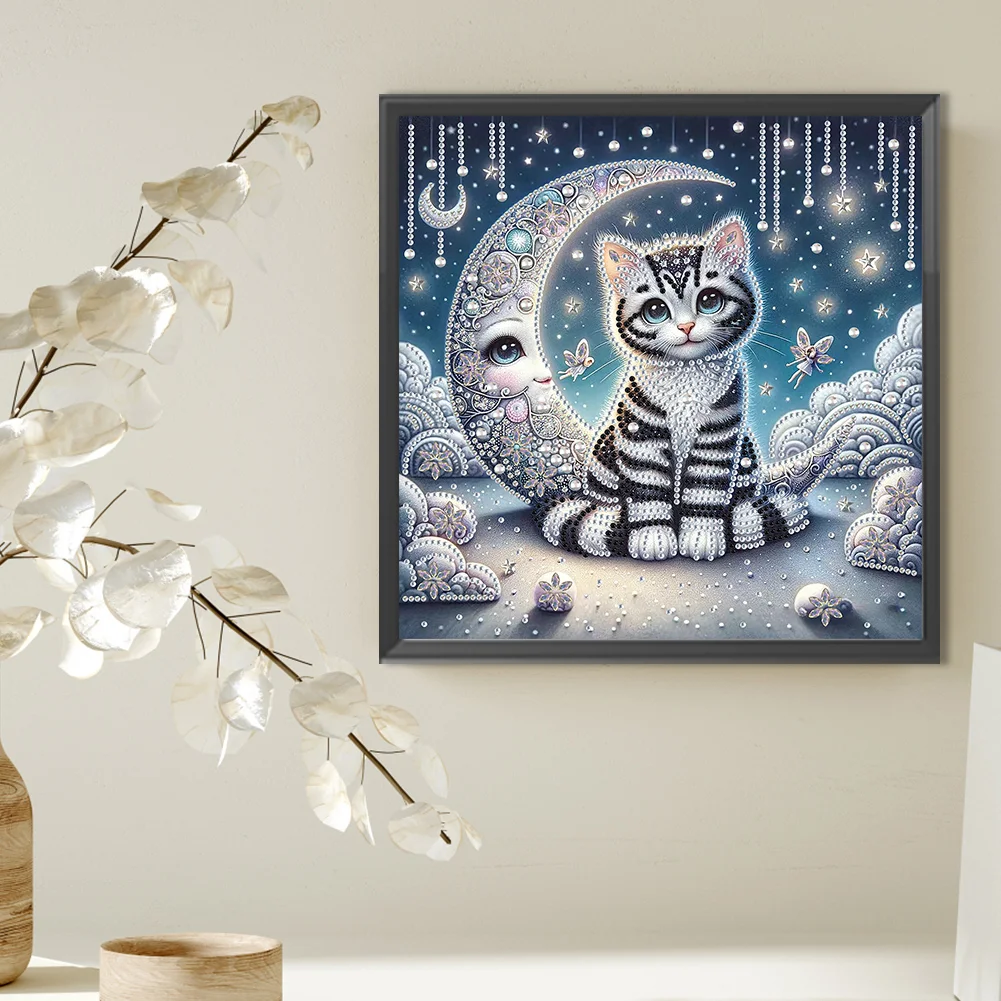 Diamond Painting - Partial Special Shaped Drill - Cat(Canvas|30*30cm)