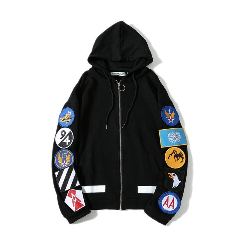 Off white badge hoodie Clearance