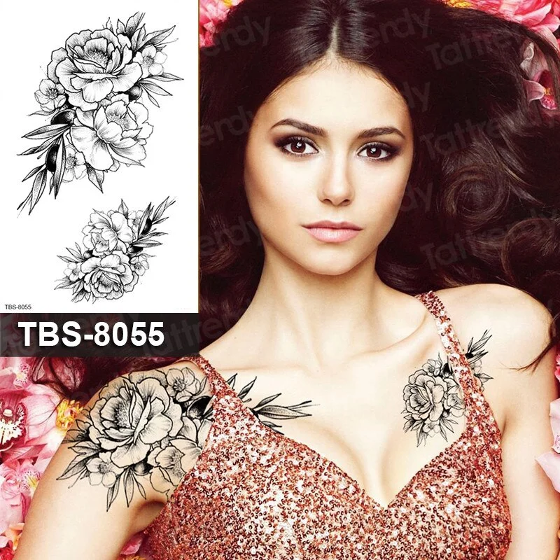 temporary tattoo phoenix dragon cats animals sexy tatoo for women girls arm shoulder tattoo sleeve back body art water transfer