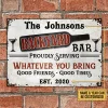 Personalized Names：Backyard Bar Good Friend And Good Times - Vintage Metal Tin Signs/Wooden Signs