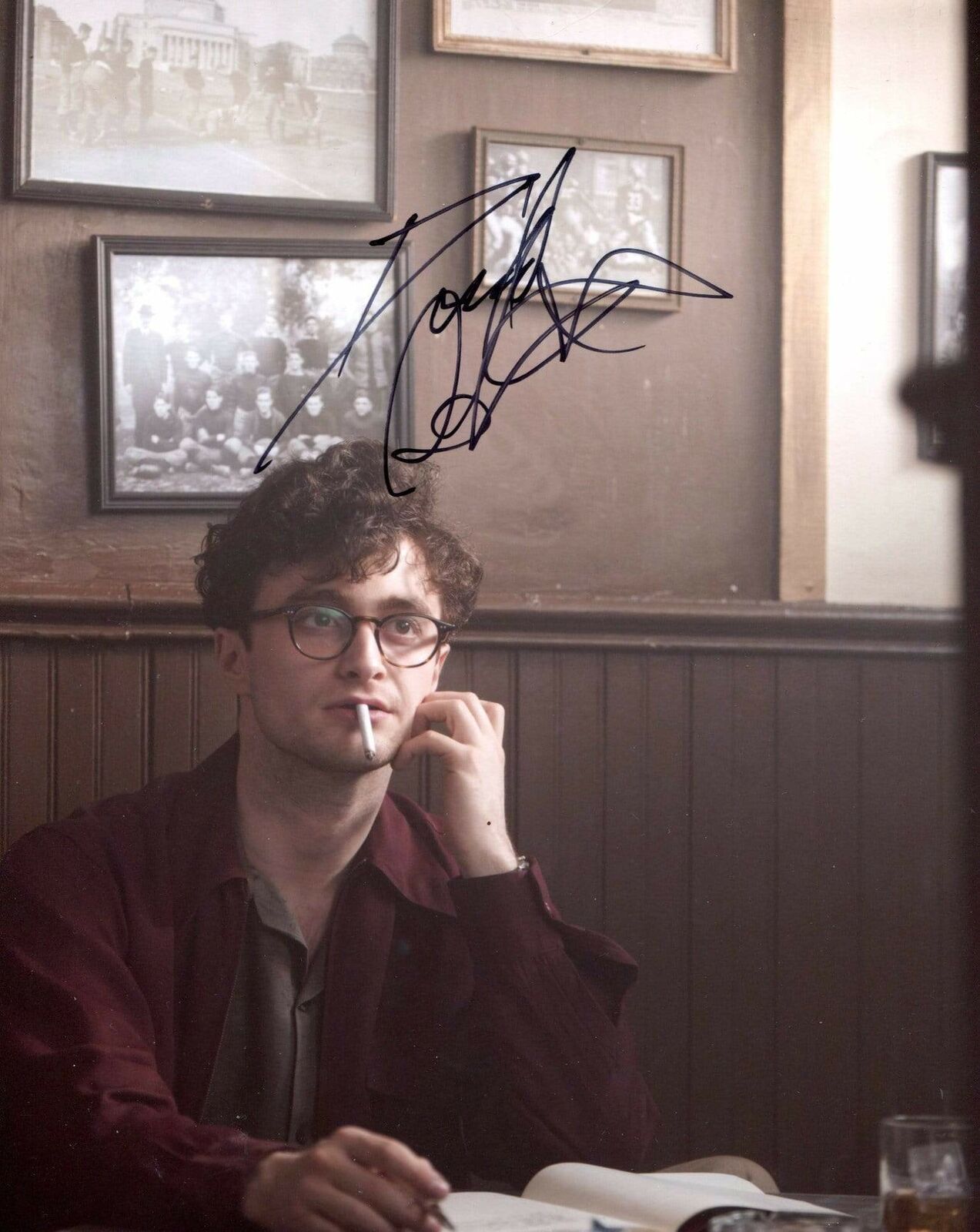 Daniel Radcliffe ACTOR autograph, In-Person signed Photo Poster painting