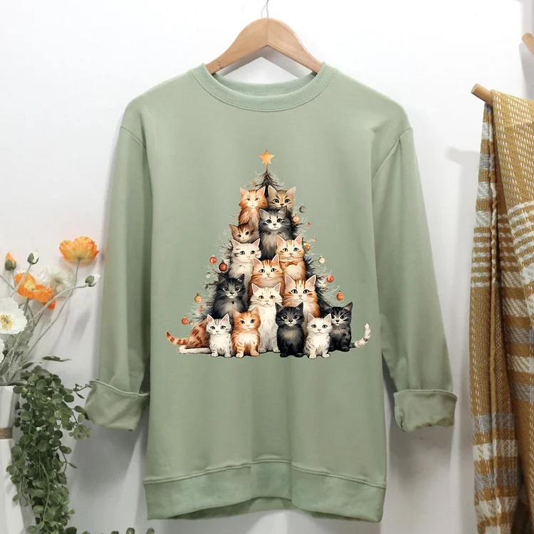 Womens cat christmas clearance jumper