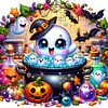 Halloween Ghost-Full Round Diamond Painting 30*30CM