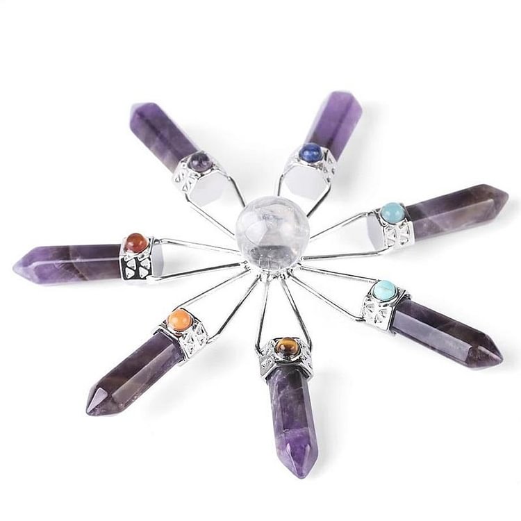 Amethyst Chakra Healing Energy Decoration
