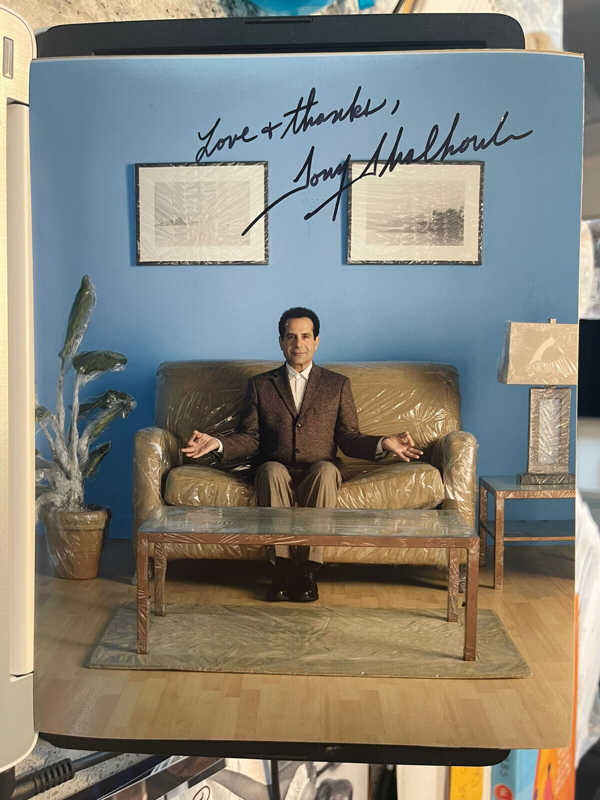 Tony Shalhoub autographed signed 8x10 Photo Poster painting Beckett BAS Monk Wings The Siege D1