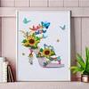 Diamond Painting-DIY Crystal Rhinestone Sunflower Butterfly High Heel