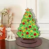 Wooden Desktop Diamond Art Kits Xmas Tree Diamond Painting Desktop Ornaments Kit
