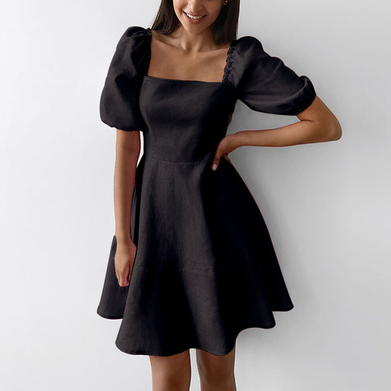 Rotimia Puff Sleeve Mini Dress