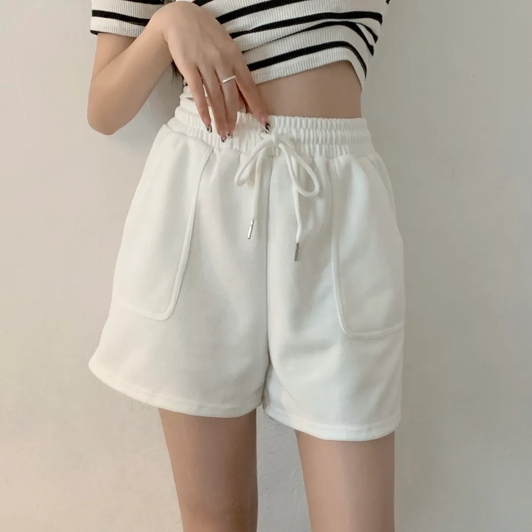 And The Why High Waist Wide Leg Mid Length Shorts