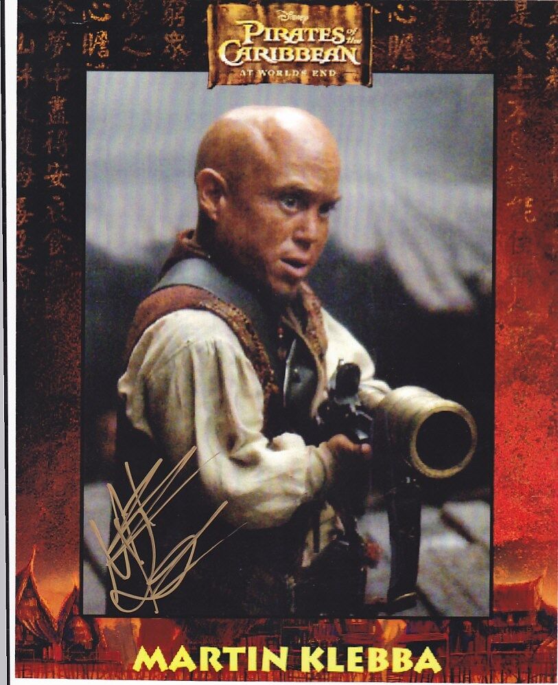 Martin Klebba - Pirates of the Caribbean signed Photo Poster painting