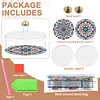 4pcs DIY Diamond Painting Incense Tray Incense Burner Stick Holder (Mandala)