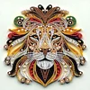 Quilling Lion - speziell geformtes Diamond Painting - 30*30cm