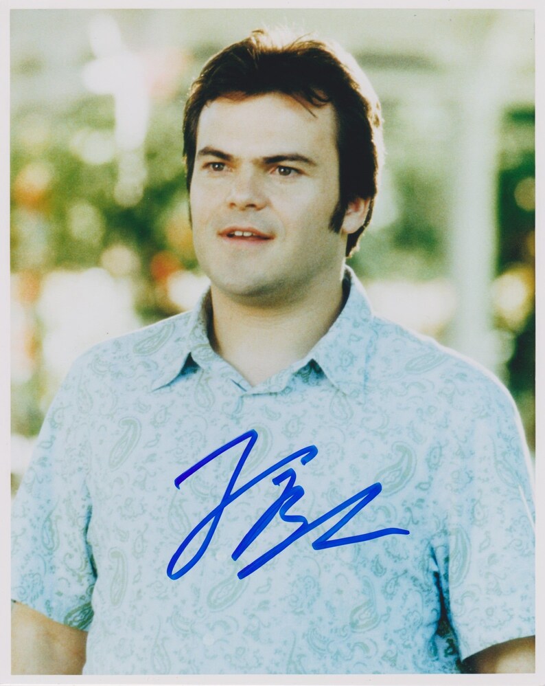 Jack Black Signed Autographed Shallow Hal