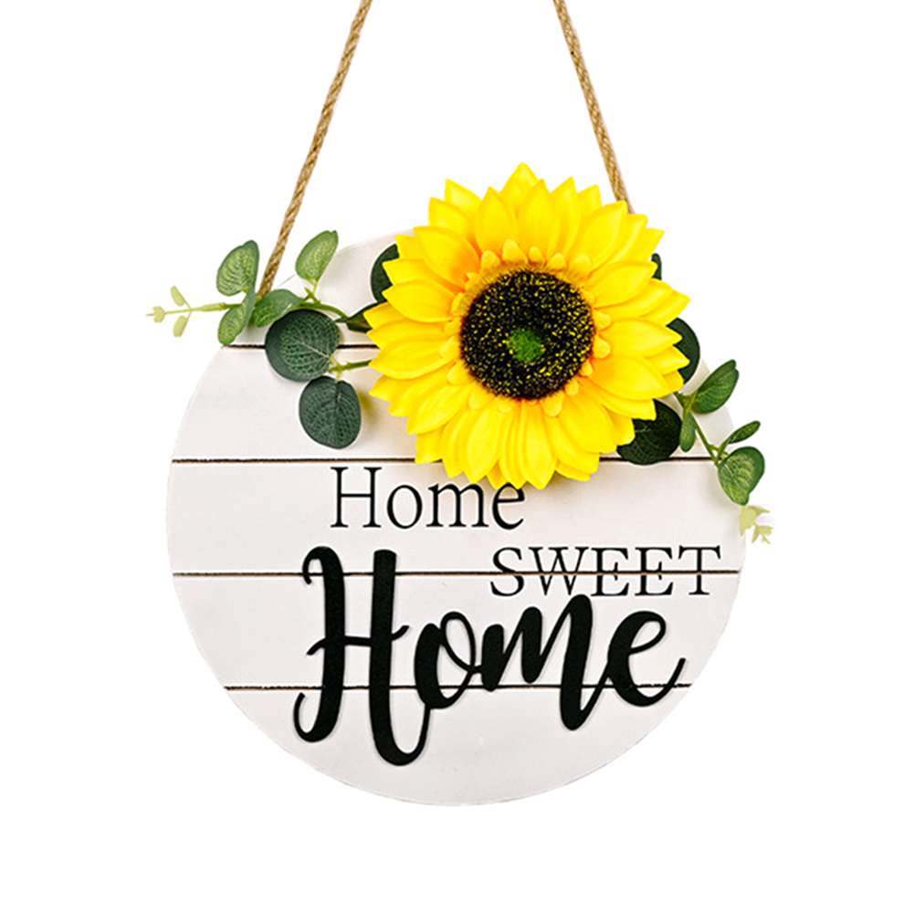

Sunflower Wooden Welcome Door Sign Outdoor Hanging Home Garden Decoration, 501 Original