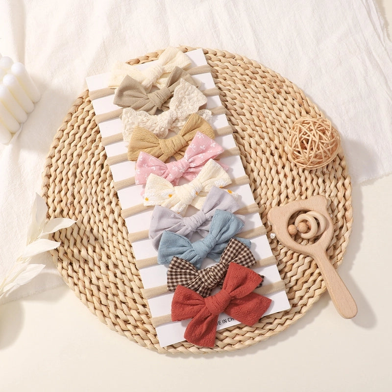 Autumn And Winter Infant Soft Elasticity Traceless Hair Band Baby Bow Headband Hair Accessory 3791