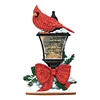 Diamond Painting Wooden Xmas Cardinal Desktop for Xmas Table Office Decor