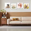 4pcs Diamond Painting -DIY Round Drill Dog Rabbit Panda Elephant