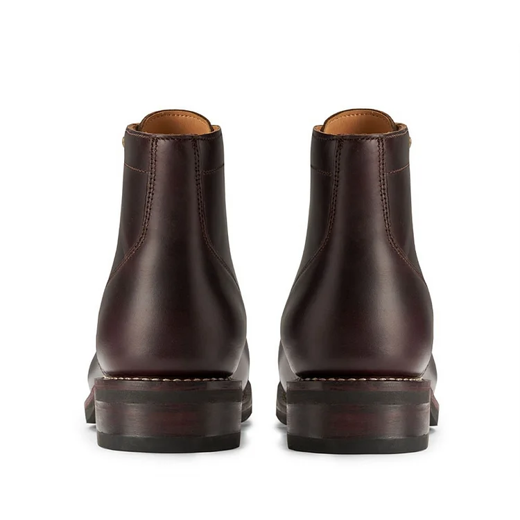 SUREWAY Inch Men's Lace-up Ankle Boot Cap Toe, Captain Genuine