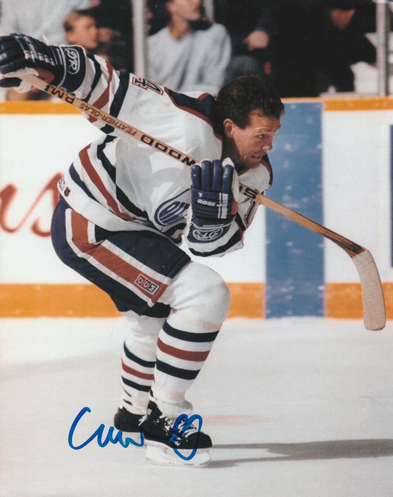 VINTAGE CRAIG MACTAVISH SIGNED EDMONTON OILERS 8x10 Photo Poster painting #4 Autograph