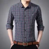 Men's Business Plaid Non-iron Shirt