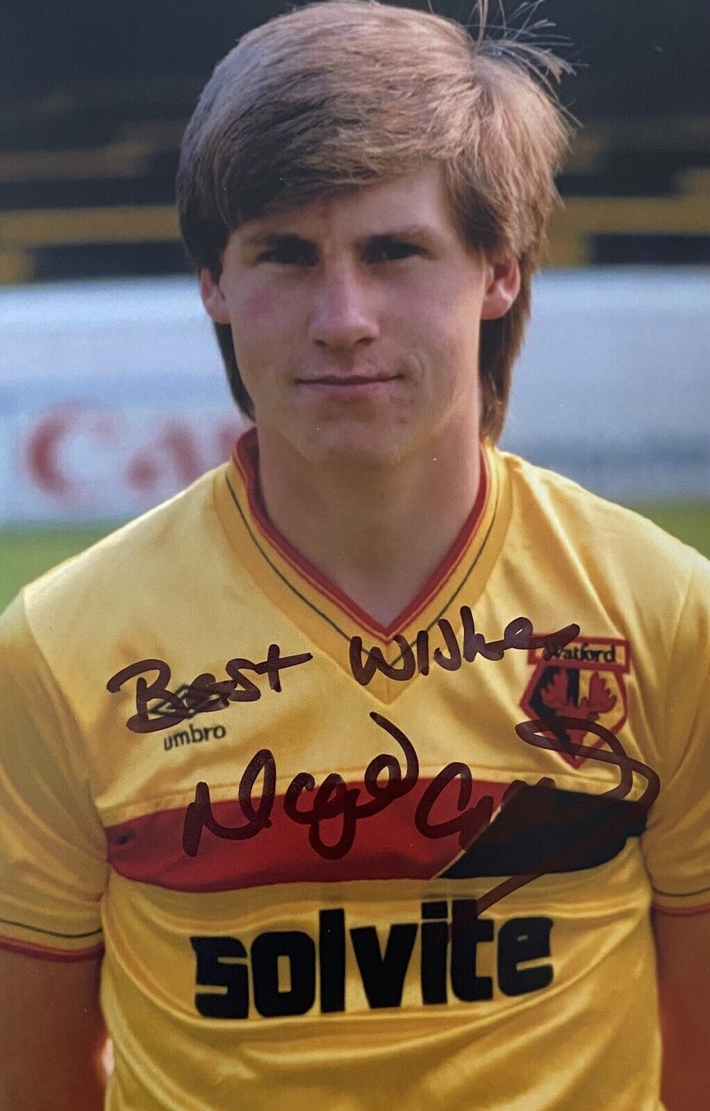 Nigel Gibbs Genuine Hand Signed Watford 6X4 Photo Poster painting 3