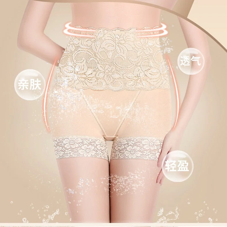 Anti Emptied Boyshort Laces Butt Lifter Panties Women High Waist Slimming Underwear Ladies Body Shaper Tummy Shapewear