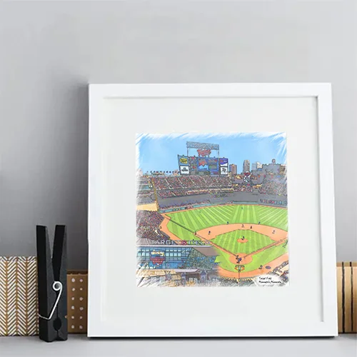 Target Field Baseball Stadium Print, Minnesota Twins Baseball