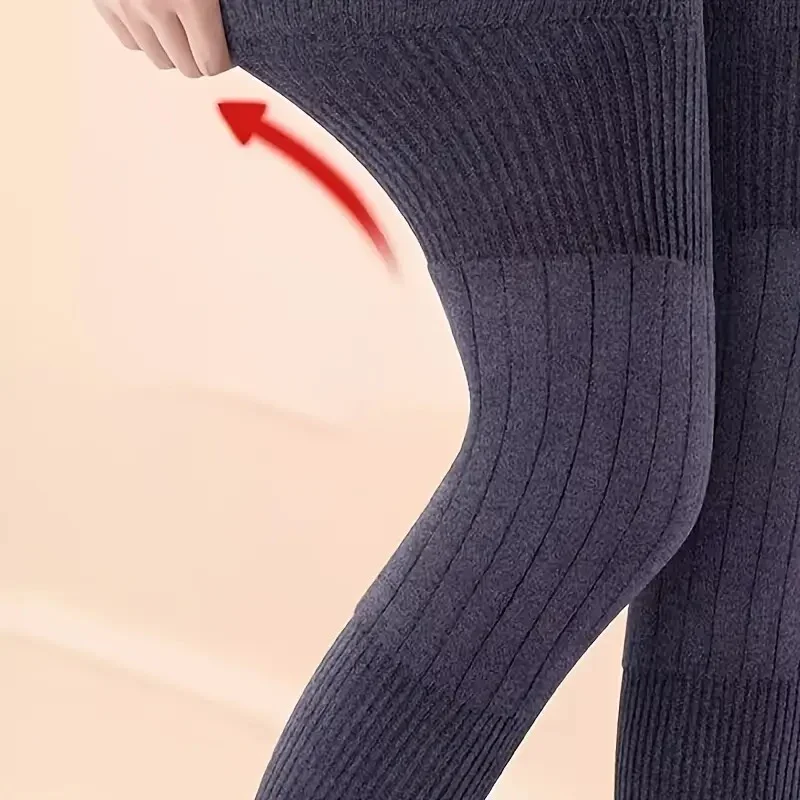 Unisex Winter Knit Plush Knee Braces Leg Warmer Men Women Thicken Knee Pads Sleeves Thermal Knee Warmers