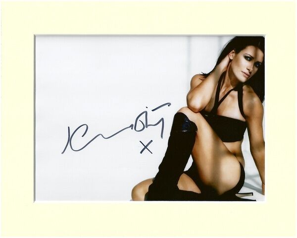 KIRSTY GALLACHER SEXY PP 8x10 MOUNTED SIGNED AUTOGRAPH Photo Poster painting