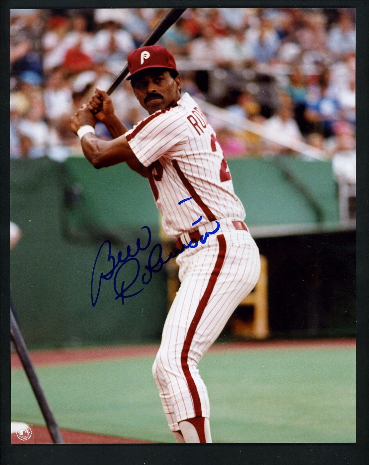 Bill Robinson Signed Autographed 8 x 10 Photo Poster painting Philadelphia Phillies