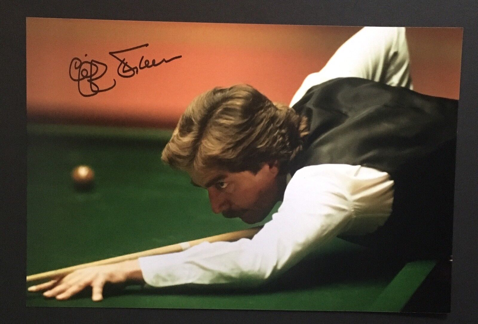 Cliff Thorburn Hand Signed 12x8 Photo Poster paintinggraph Snooker World Champion The Grinder