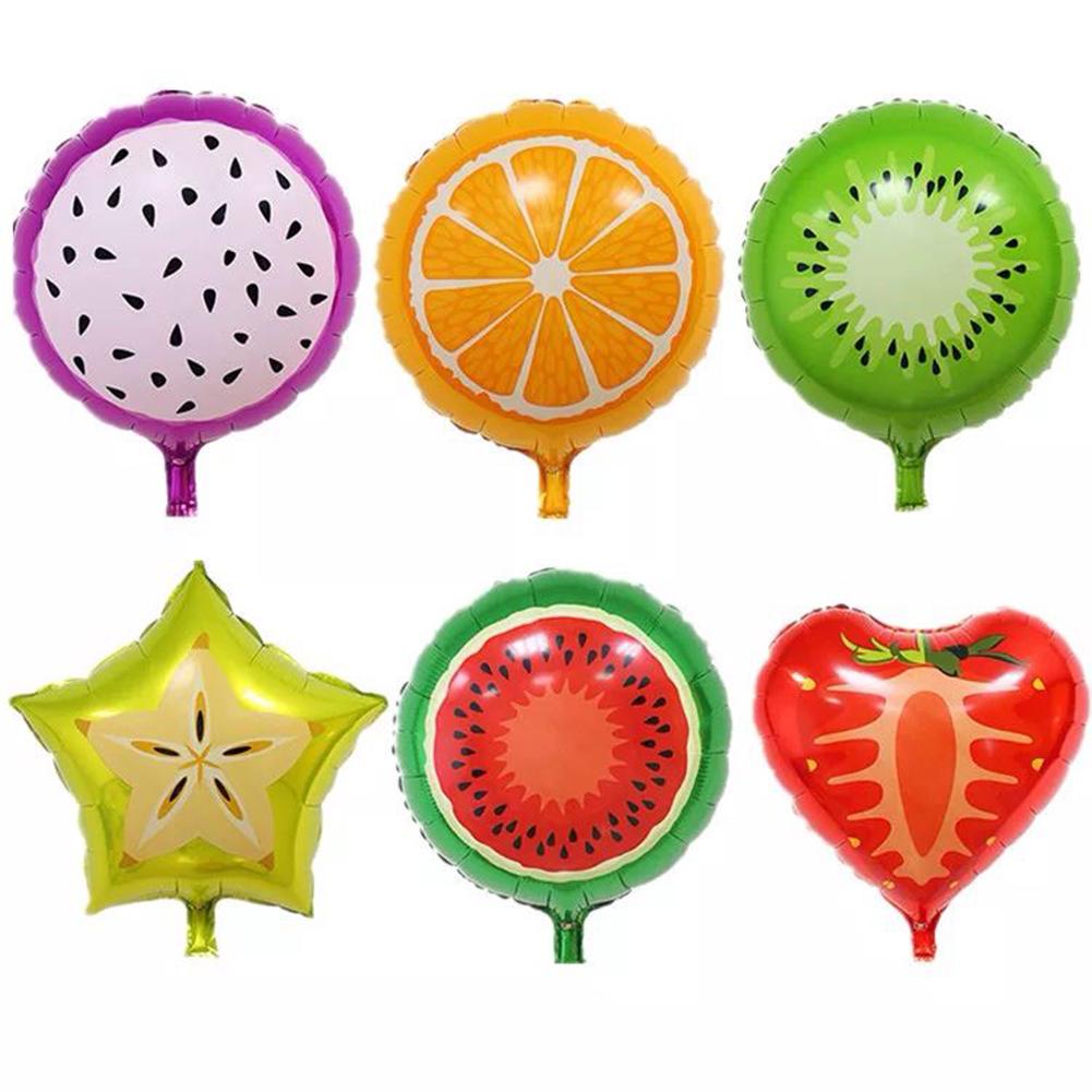 

6pcs Colorful Fruit Balloons Birthday Party Decor Balloons for Kids Toys, 501 Original