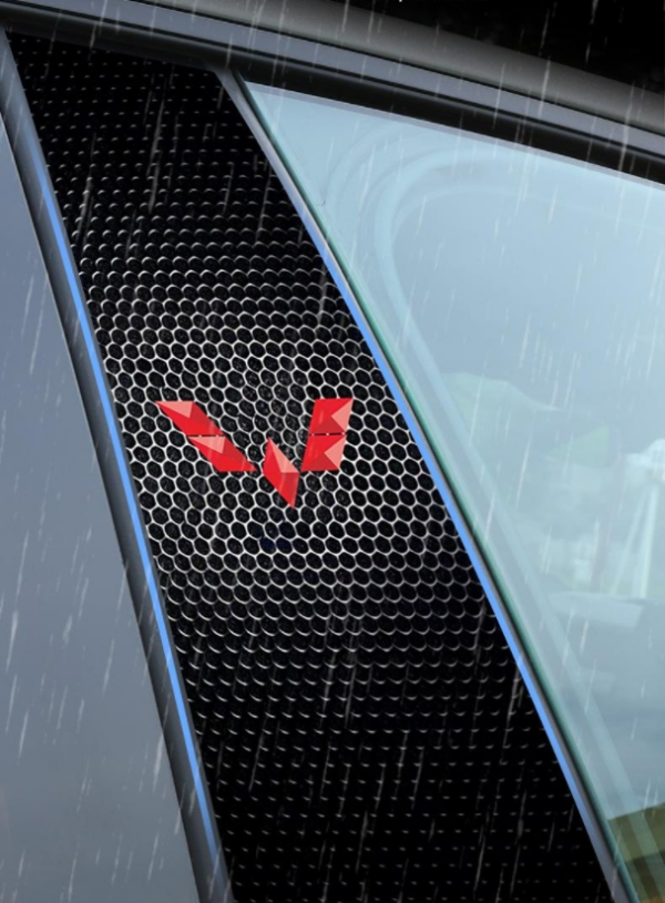 Car Center Column Sticker Personality Creative Decoration Anti-scratch Wear-resistant BC Column Modified Protective Film【one pair】