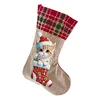 Linen Diamond Painting Christmas Socks 5D Rhinestone Xmas Socks for Kid Gift