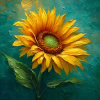 Golden Sunflower - Diamond Painting