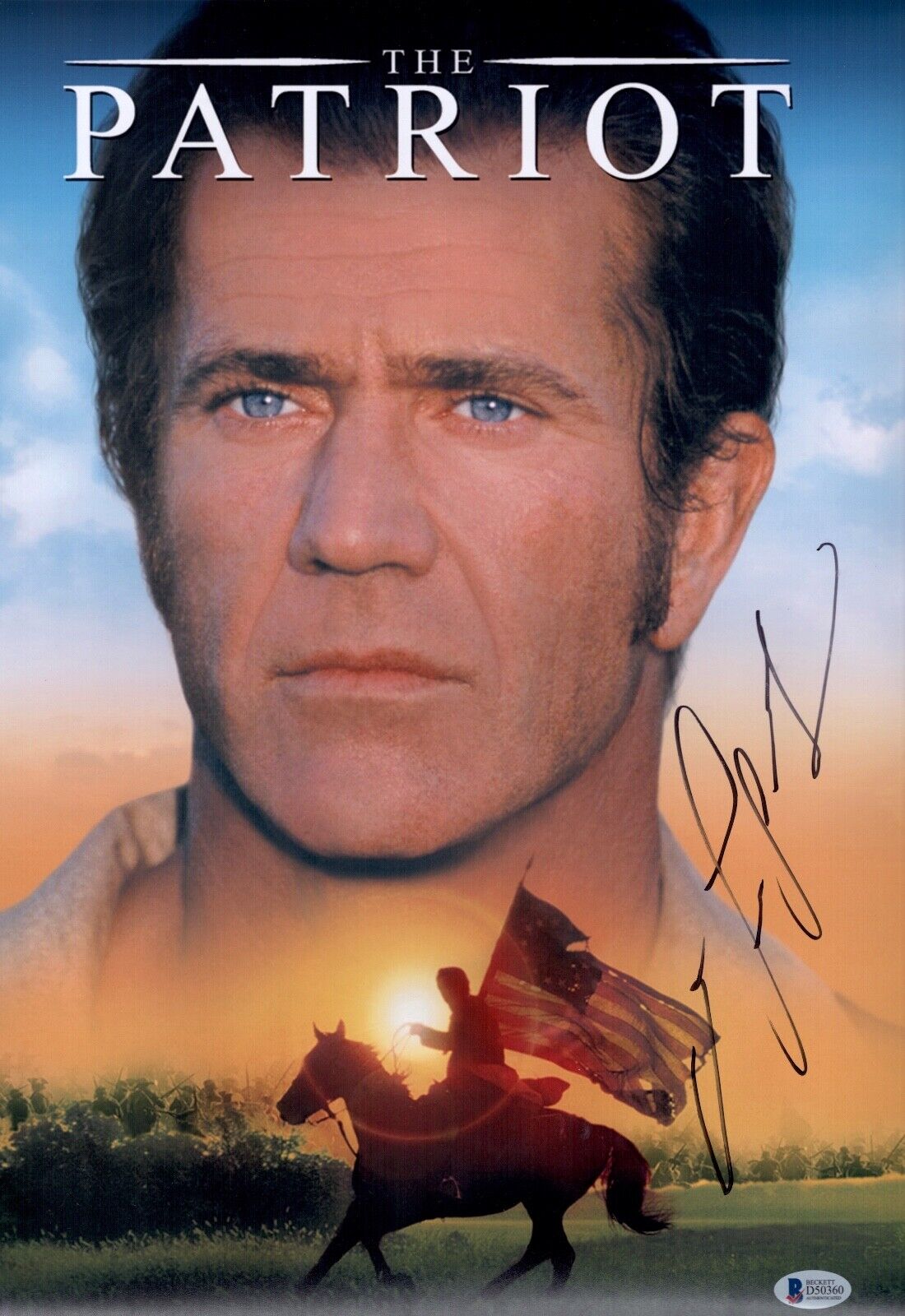 MEL GIBSON Signed THE PATRIOT 12x18 Photo Poster painting IN PERSON Autograph BAS COA