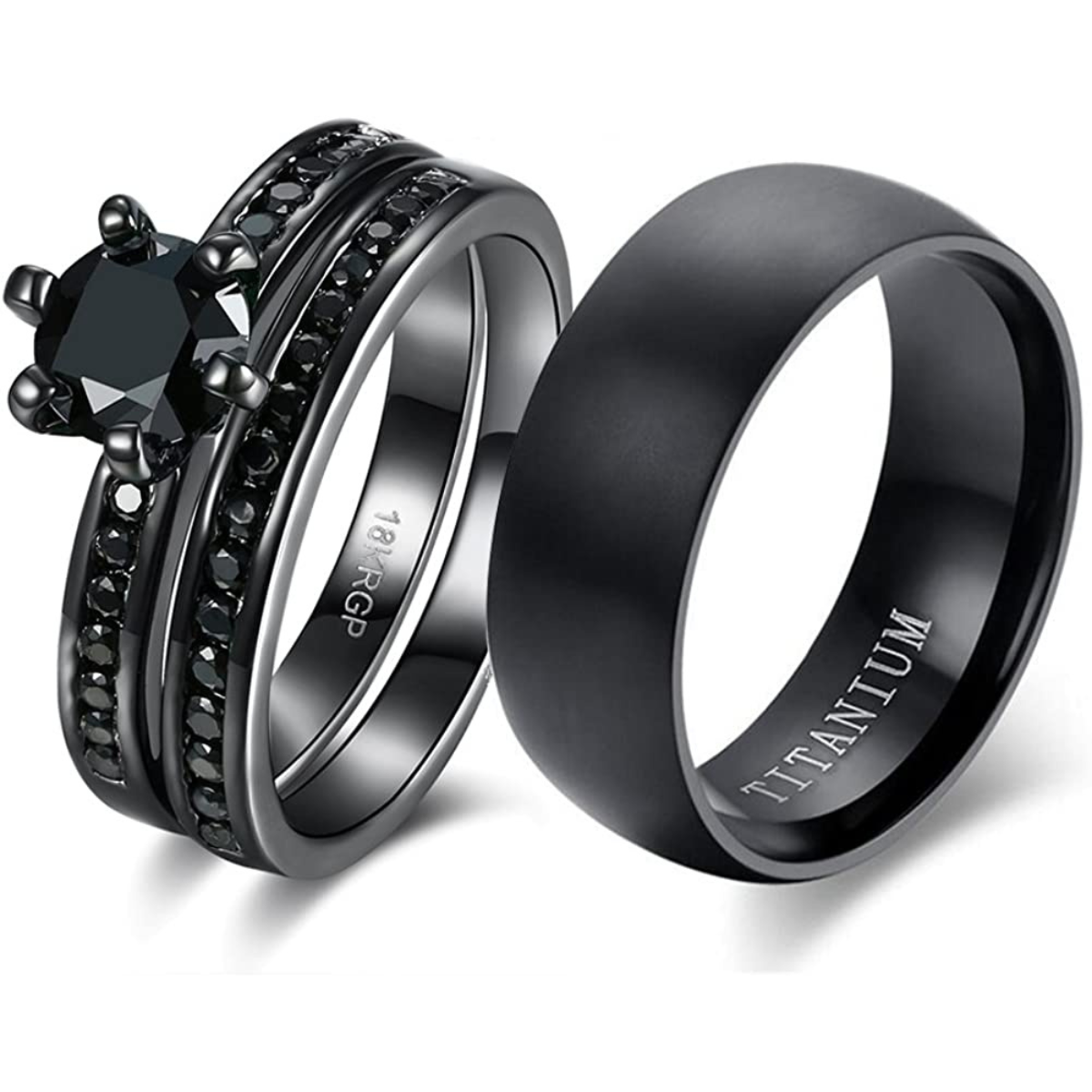'Black Lightning' Rings