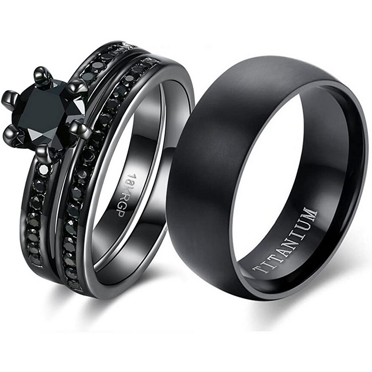 'Black Lightning' Rings